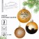 New Year's Christmas tree balls, for the New Year, plastic, d = 6, 3 pcs., Golden color