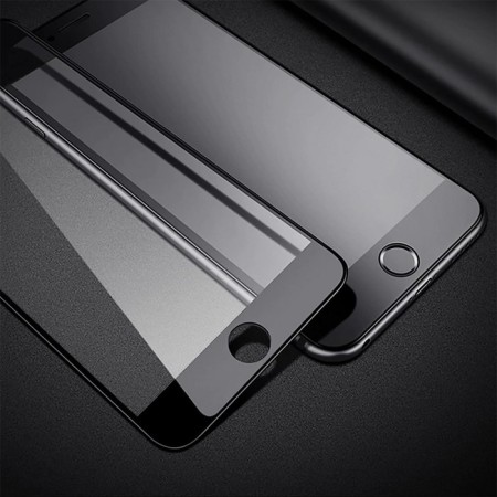Protective glass 9D Luazon for iPhone 7/8/SE2020, full glue, 0.33 mm, 9n, black-1
