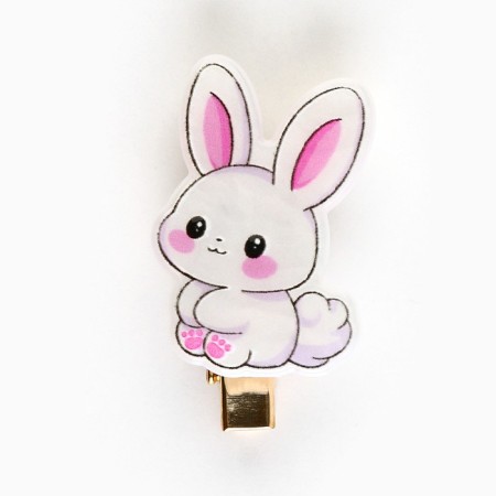 Hair hair clip luminous "bunny", 2.5 x 3 cm-1