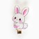 Hair hair clip luminous "bunny", 2.5 x 3 cm