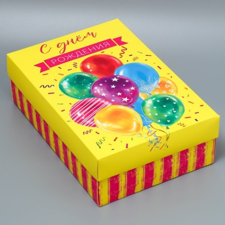 Gift folding box, packaging, "Birthday", 30 x 20 x 9 cm-1