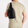 Sling bag, artificial leather, black color