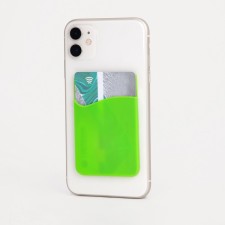 Cartholder on the phone, green color