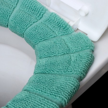 Soft cover on the lid and seat of the toilet (green)-2