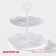 Roundbrus-Round Viviennaya Farrier, 2 tiers, d = 22 cm, d = 26 cm, white color