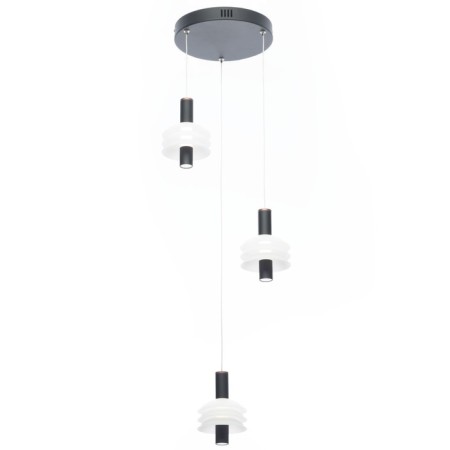 Suspended Citilux “Maya” CL202031, 35x35x22 cm, 3x5.33W, LED, brown color-1