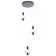 Suspended Citilux “Maya” CL202031, 35x35x22 cm, 3x5.33W, LED, brown color