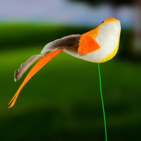 Plug for indoor plants "bird" 3x3cm, 14cm / packing 12pcs, price per pcs-1