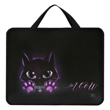 Folder with A4 handles, 330 x 260 x 75 mm, plastic, pens, calligrata "cat"-5