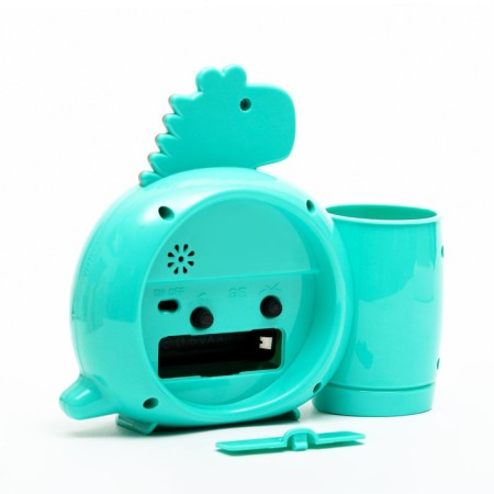 Clock - organizer with the alarm clock "Dinosaur", discrete move, D -8 cm, 15.8 x 13.5 cm, aa-3