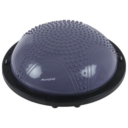 Half -sphere BOSU gymnastic onlytop, massage, with a pump, 58x25 cm, color gray color-6