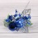 Decor "Winter Fairy Tale" Ball Gift Bubenchik, 15 cm, blue
