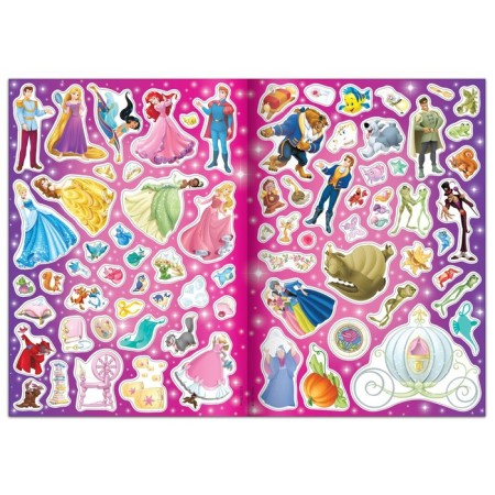 A set of reusable stickers "My beautiful princesses", 2 pcs., A4 format, princesses-2