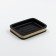 Joy Home soap dish, Polyires, black with wood decor