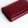 Women's wallet on the button, burgundy color