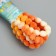 Cord with pompons "coffee with milk" winding 2 m