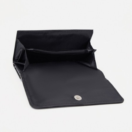 Women's wallet on a magnet, black color-2