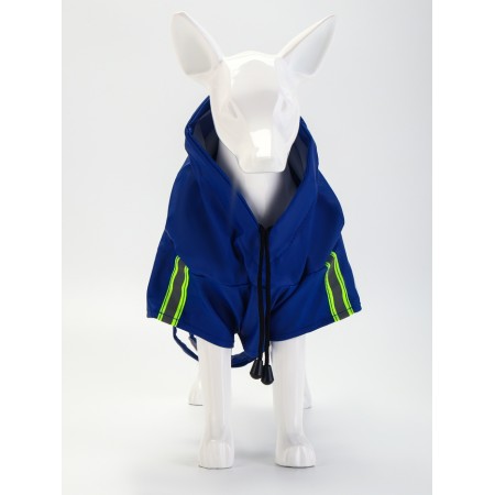 Dog jacket with lining, size M (ds 30, og 41 cm, weight 4-6 kg), blue-2