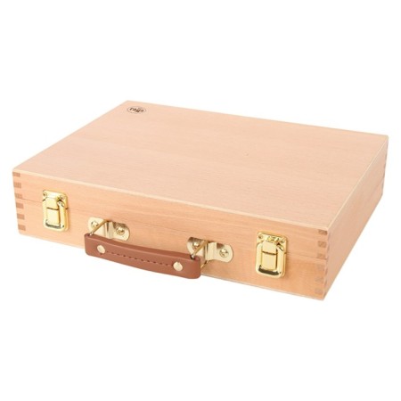 The artist’s box is 325*250*75mm, with cells for brushes and colors with a palette gamma "Studio", a book-1