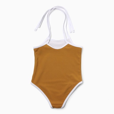 Swimsuit Assed children's minku mustard color, height 110-116 cm-4