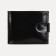 Male purse on a button, for bills, for cards, for coins, black color