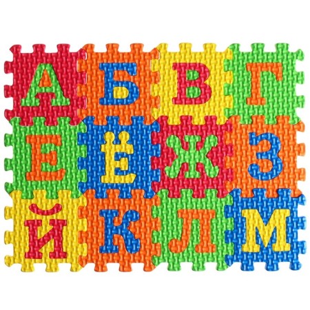 Game rug-puzzle, blue tractor-1
