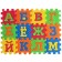 Game rug-puzzle, blue tractor