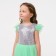 Dress children's elegant with sequins KAFTAN, p. 28 (86-92), green