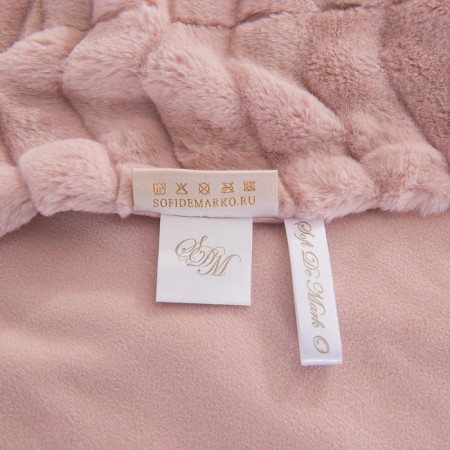 Climeninine bedspread, size 210x230 cm, pink color-6