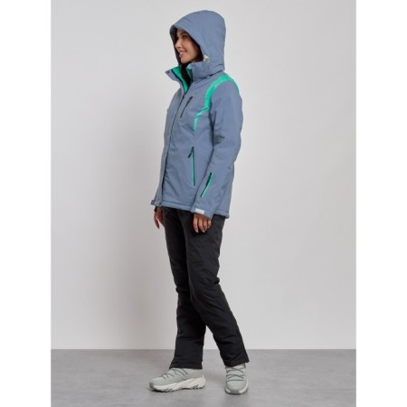 Ski costume female winter, size 44, color gray color-5