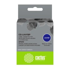 Картридж ленточный Cactus CS-LK4YBP черный для Epson LW300/LW400/LW700/LW600P/LW1000P/K400/   107409