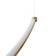 Lamp Bayerlux "Intens" LED 30W 3000k gold 90x25-125 cm