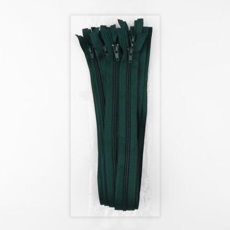 Lightning "Spiral", No. 5, detachable, automatic lock, 60 cm, emerald color-2
