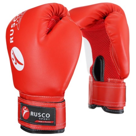 Boxing gloves ruscosport, red, size 10 oz