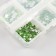 Decor for creativity Glass "Rhinas. Green" d = 2-4.8 mm nr 1188 pcs 6x8x1.5 cm