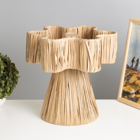 Lamp table from Rotan "Melati" 1x120W, E27, 30x30x30 cm-1