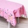 Great tablecloth “Happy Birthday” 137 × 183 cm, pink color
