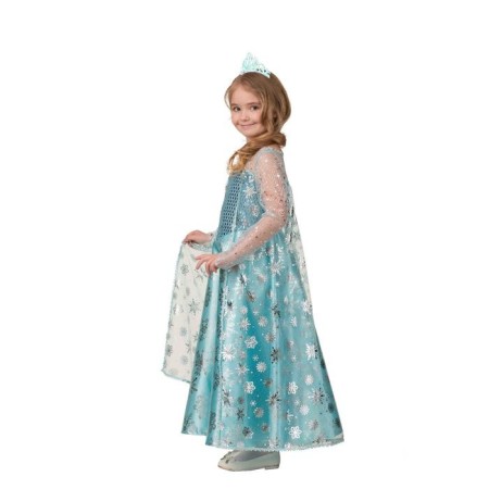 Elsa carnival costume, satin, dress, crown, p. 34, height 134 cm-1