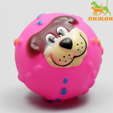 Brying toy "Jim" for dogs, 6 cm, pink