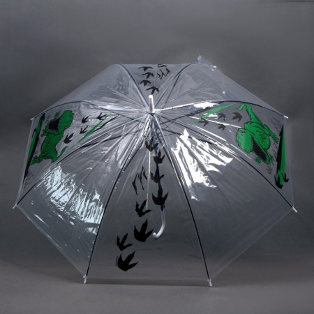 Children's umbrella "dinosaur" semi -automatic, transparent, d = 90cm-3