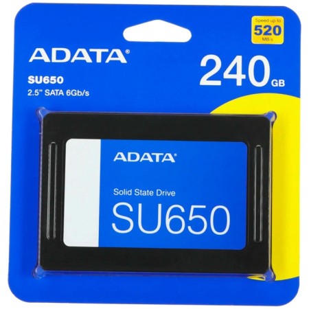 SSD Adata drive, 240GB, SU650, TLC, 2.5 ", Sataiii-3