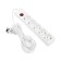 Luazon Lighting network filter, 5 outlets, 5 m, 3500 W, 3x1 mm2, 16 A, 220 V, with a fuse, white