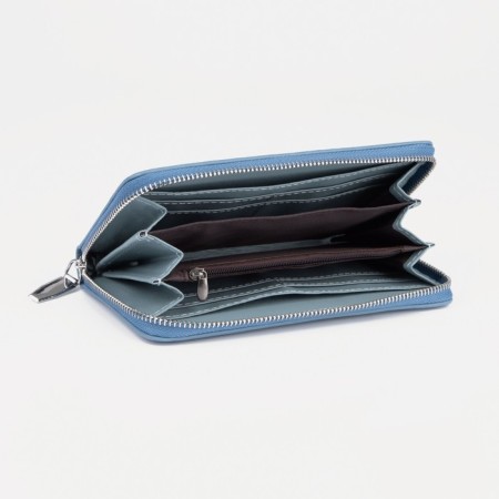 Women's wallet with lightning, blue color-2