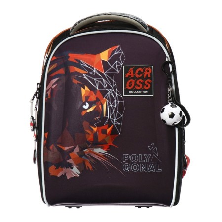 Frame backpack 35 x 26 x 14 cm, filling: bag, Across 490, black/blue 23-490-7-2