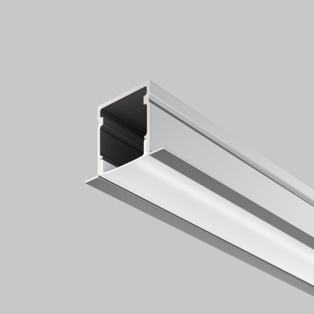 Aluminum profile built-in Led Strip Alm-2720-S-2M, 200x2.7x2 cm, silver color-1