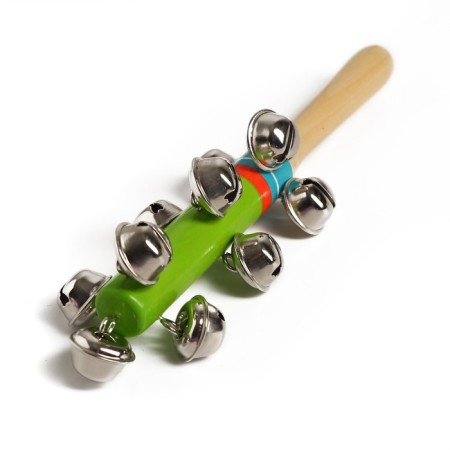 Toy with bells "Funny Melody", green color-2