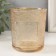 Bank for suppositories "SIEST" transparent orange 350 ml 8.5x8.5x10 cm