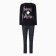 Homemade female set (jumper and trousers), dark blue color, size 52