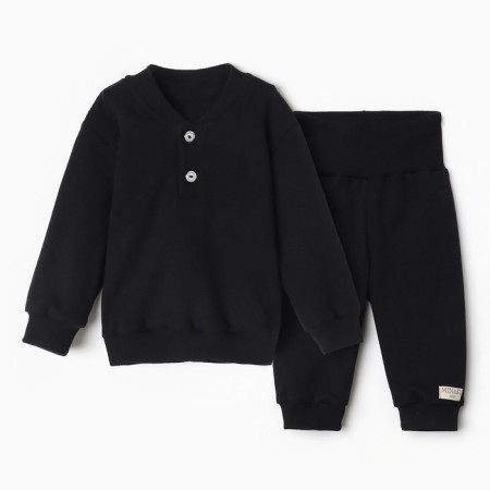 Kit for children (jumper, trousers) minku color black, height 86-92cm-2