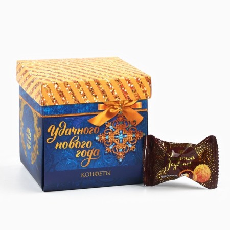 Gift set "Happy New Year": tea 50 g, sweets 110, Brownie cookies 120 g.-4